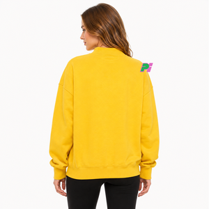 Sudadera de cuello alto para mujer Pook International con letras de aplique ALABAMA y mapa del estado, de forro polar grueso, oversize, 100% algodón - Product Image 5