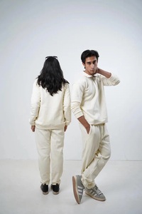 ชุดวอร์มผ้าฝ้ายฟลีซ - เสื้อคอเต่าซิป ¼ ตัว, ชุดเซ็ตฤดูหนาว - Product Image 2