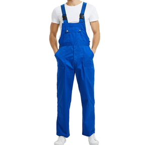Combinaisons de travail en coton noir pour hommes, bretelles réglables, anti-poussière, uniformes - Product Image 4