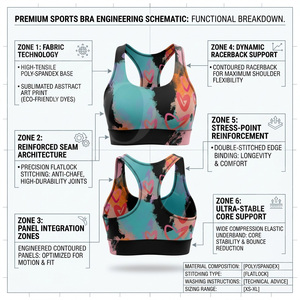 Custom Own Design Printed Sports Bra Fitness Yoga Gym Shockproof <b>Padded</b> <b>Running</b> Athletic Tank Top Trendy Stylish Sports Bra - Product Image 2