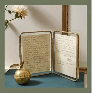 Home Decor Glass & Metal Hanging Photo <b>Frame</b> for <b>Wall</b> Decoration, with 2 Sides Glass Customized Decorative Photo <b>Frames</b> - Product Image 6