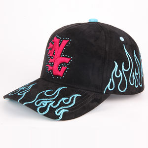 Casquettes de baseball de haute qualité, broderie classique avec strass, logo personnalisé, casquette de camionneur avec doublure en satin - Product Image 4