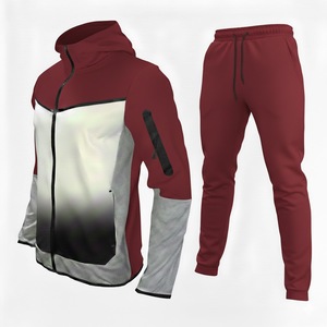 Survêtement de sport haute performance, anti-humidité, qualité export, style simple, décontracté, avec fermeture éclair - Product Image 6
