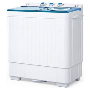 Mini Lavatrice a Doppia Vasca con Pompa di Scarico per Appartamenti, Dormitori, Camper e Campeggio - Product Image 1