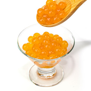 Billes de tapioca éclatantes à l'orange - pour les desserts au thé à bulles et les desserts glacés - Product Image 2