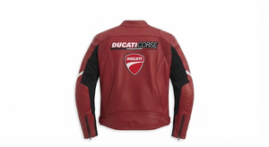 MotoCP Rucati <b>Racing</b> <b>Jacket</b>/Chaqueta Stylish Leather Riding Gear Protection Level 2 CE Certified - Product Image 2