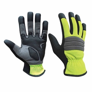 Guantes de Trabajo Profesionales Resistentes con Protección Contra Impactos, Palma Antideslizante, Tejido Transpirable y Muñequera Ajustable para Mecánicos - Product Image 1