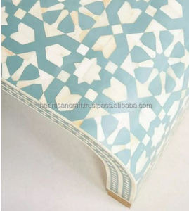 Xương Inlay Bàn cà phê-trang trí nội thất thủ công làm bằng tay đồ nội thất phòng khách, đồ nội thất, Bàn cà phê - Product Image 5