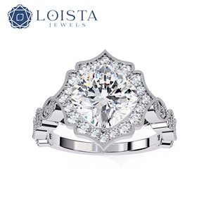 Bague en diamant de laboratoire taille coussin certifiée IGI, or massif 18 carats, solitaire de luxe pour fiançailles et mariage, pour femme - Product Image 2