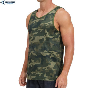 Mens Bodybuilding Tank Top Sleeveless Gym Wear Cotton Fitness Muscle Shirt OEM - Product Image 2