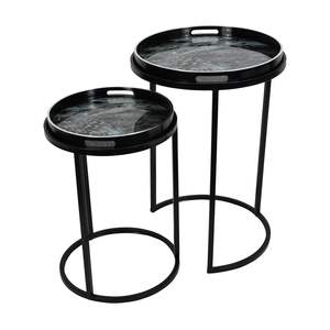 New Selling Enamel Finish Excellent Quality Metal Made Black Color Powder Coated Luxury <b>Nesting</b> <b>Tables</b> In Lowest Price - Product Image 1