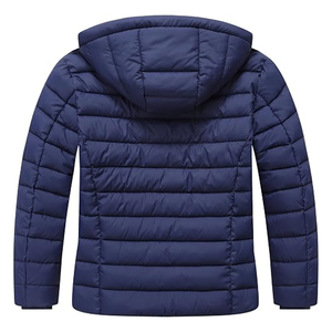 Men’s Casual Padded Winter Jacket <b>Warm</b> Lightweight Quilted Outdoor Coat with Full Front Zip and Functional Pockets - Product Image 2