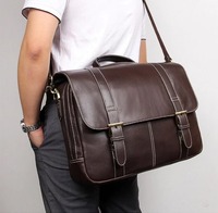 Sac fourre-tout léger et durable de grande capacité, sacoche pour ordinateur portable de 14 pouces, sacoche en cuir véritable pour hommes, usage quotidien
