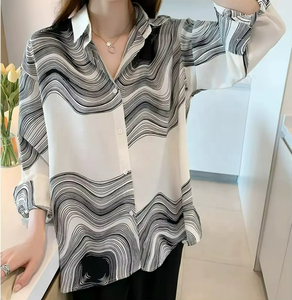 Camisa Elegante de Talla Grande para Mujer, Blusa de Moda con Manga Larga, Nueva Camisa Casual para Mujer - Product Image 4
