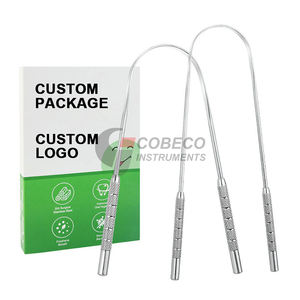 Eco-Friendly Stainless Steel <b>Tongue</b> Scraper Zero Waste Reusable Alternative to Plastic <b>Cleaners</b> - Product Image 1