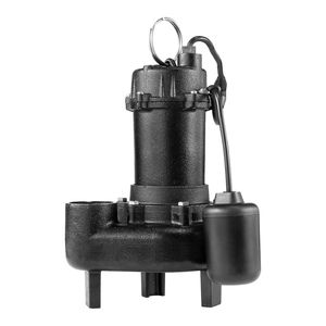 Pompa sommergibile automatica per acque reflue/effluenti da 1 HP, 5200 GPH, con scarico NPT da 2 pollici in ghisa e interruttore a galleggiante con cavo. - Product Image 3