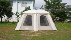 เต็นท์ครอบครัวขนาดใหญ่ CAMPTOWN RIOGRANDE-400 แบบสองชั้น กันน้ำ ป้องกันรังสียูวี 4 ฤดู พร้อมเสาตั้งอัตโนมัติ สำหรับตั้งแคมป์ - Product Image 4