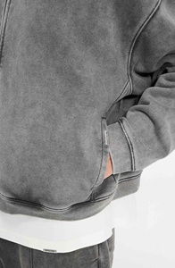 Sweat à capuche personnalisé de haute qualité pour hommes, en coton premium, style streetwear - Product Image 3