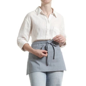 Tablier court bleu unisexe ajustable avec plusieurs poches pour serveurs, idéal pour restaurants, cafés, baristas et uniformes de serveurs – Vente en gros - Product Image 4