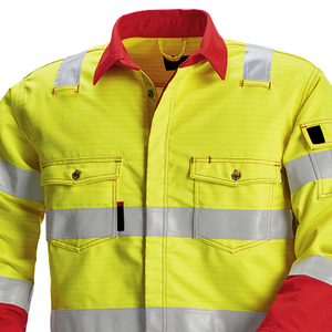 Custom Hi Vis Workwear <b>Shirts</b> Men 100% Cotton Breathable Windproof - Product Image 5