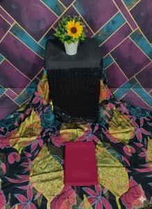 Tissu en Chiffon Somalien Fransawi Dirac de Qualité Supérieure, Très Demandé, Dernière Collection, avec Motif Exclusif et Broderie Scintillante, Idéal pour les Tenues de Mariage - Product Image 6