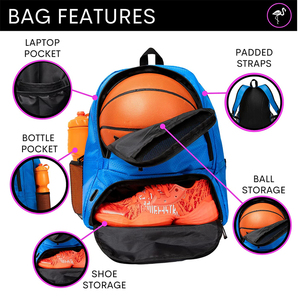 Custom Logo Basketball & Football Backpack Fashion <b>Waterproof</b> Anti-Theft <b>Zipper</b> Closure Sports Travel Gym Bag Youth Teams - Product Image 3