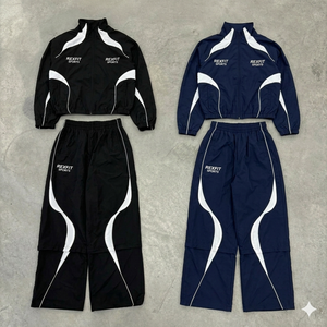 Wholesale Hooded Windbreaker Sports Set Lightweight Track Apparel Supplier Custom Made Design Hooded Windbreaker Tracksuit - Product Image 2