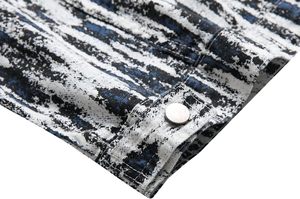 Chaqueta Vaquera Personalizada con Estampado Completo para Invierno, Abrigo Casual Resistente a la Altura de la Cadera, Estilo Urbano Desgastado para Uso Formal y Casual - Product Image 2