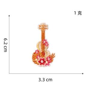 Custom Twill Fabric Embroidered Heat Press Garment <b>Patches</b> With Floral Thread Design Iron On <b>For</b> <b>Jackets</b> Hats Bags - Product Image 2