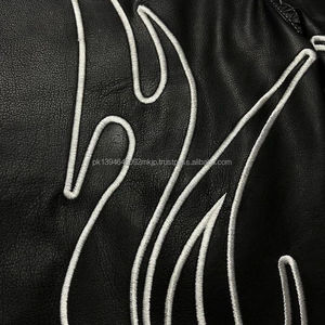 Oem Chemise à fermeture éclair Short de survêtement Streetwear personnalisé Logo brodé pour hommes Deux pièces en cuir Short et manches courtes - Product Image 2