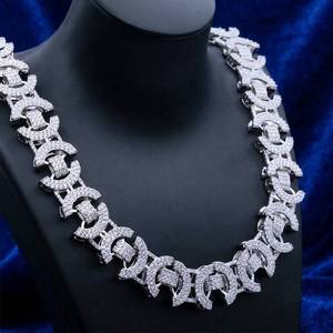 Cadena de moissanita con diamantes de la mejor calidad para uso en clubes y como accesorio de moda disponible. - Product Image 5