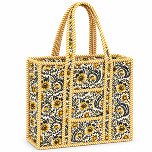 Floral Panelled Patchwork <b>Large</b> Capacity Tote <b>Bag</b> Zipper Closure Classic Style Customized Color High Quality All Seasons - Product Image 1