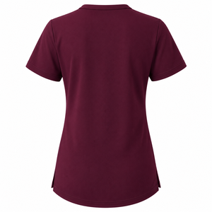 Haut de blouse médicale pour femme de haute qualité, à manches courtes et col en V, extensible et doux, uniforme d'infirmière, haut de blouse d'hôpital pour femme - Product Image 2
