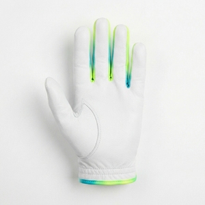 Gant de golf en cuir Cabretta de qualité supérieure, main gauche, unisexe, motif contrasté moderne, adhérence douce, respirant, marque privée OEM ODM - Product Image 4