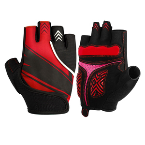 Gants de cyclisme demi-doigts avec protection en silicone sur la paume, maille respirante, sangle de poignet réglable, unisexe, pour l'été et le fitness - Product Image 3