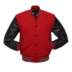 Veste universitaire en laine avec manches en cuir, style Letterman, pour homme, en vente en ligne à prix réduit - Product Image 3