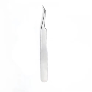 Pince à cils nouvelle arrivée, pince à cils professionnelle en acier inoxydable avec pointe fine, dernier design pour la personnalisation. - Product Image 1