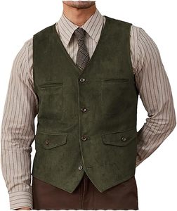 Chaleco de Motociclista Casual de Cuero Transpirable Profesional Disponible para Hombre, Talla Grande, Sin Mangas, Resistente al Viento - Product Image 1