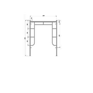 Office Building Customizable Traditional Graphic design H Frame Steel OEM Frame <b>Scaffolding</b> 1 Year Vietnam - Product Image 1