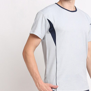 Hot Sale Product New Arrival Men Summer Short Sleeve T Shirts and Shorts Cotton Contrast Color Men <b>Twin</b> <b>Sets</b> for Adults OEM - Product Image 6