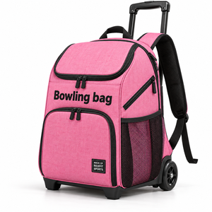 Sac de transport pour équipement de bowling personnalisé, résistant à l'eau, avec base durable, poche pour chaussures, prêt pour le voyage et le rangement pour l'entraînement - Product Image 2
