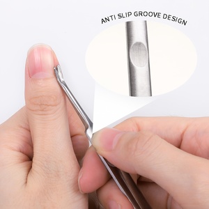 Precision Nail Cleaning Fork Round Shape Manicure 11.3cm Length for <b>Removing</b> Dirt Dead Skin and Cleaning Nail Corners - Product Image 5