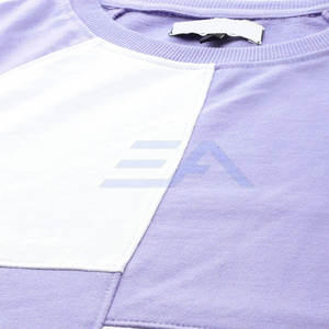 Sweat-shirt pour femme à manches longues en coton avec logo personnalisé de haute qualité, respirant, durable, décontracté, uni - Product Image 5