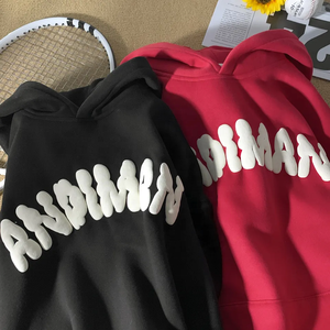 Sudadera con Capucha Personalizada con Estampado 3D en Relieve, 500GSM, Unisex, Hombros Caídos, Felpa Gruesa, Logotipo Grabado - Product Image 2