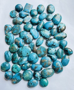 Precio al por mayor: Cabujón de turquesa iraní 100% natural, tamaño personalizado, piedra suelta a granel para fabricación de joyas, proveedor a granel. - Product Image 1