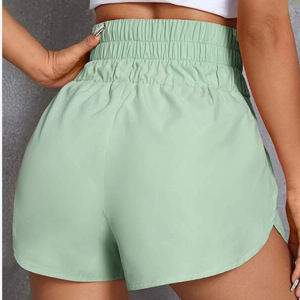 Shorts de sport taille haute pour femmes, respirants, très élastiques, pour yoga et détente, écologiques, motifs tendance - Product Image 2