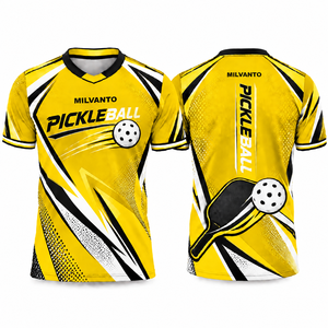 Yellow Custom <b>Pickleball</b> Jersey <b>for</b> Men Women Premium Pickle <b>Ball</b> Shirt, Paddle Sports Jersey, Racquet Sportswear Uniform - Product Image 1