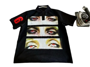 Ropa informal gótica tendencia bordada para camisa Casual suelta algodón empalme de gran tamaño ecológico diario manga corta con capucha - Product Image 3