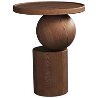 Table d'appoint en bois traditionnelle pour le salon, pour l'exposition de lampes, de livres et d'accessoires décoratifs