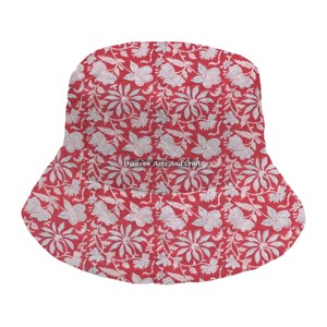 Chapeau de pêcheur multifonctionnel en coton imprimé à la main, motif extérieur, en coton lavé matelassé, personnalisé, haute qualité - Product Image 4